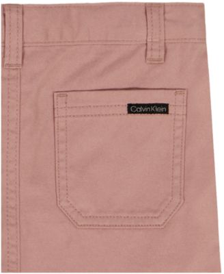 Boys' 2T-7 Plaid Short-Sleeve Shirt and Twill Shorts, 2-Piece Set