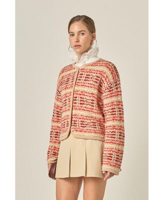 Women's Textured Stripe Jacket