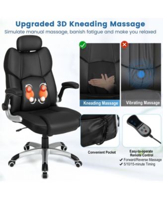 Kneading Massage Office Chair with Adjustable Headrest