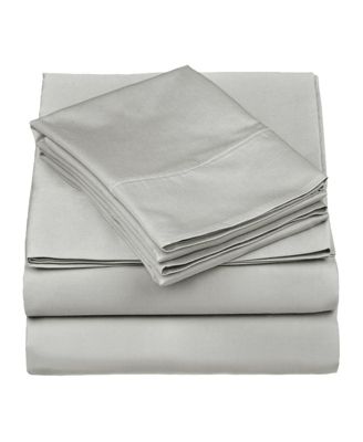 Egyptian Cotton 530 Thread Count Solid Deep Pocket Sheet Set, Queen
