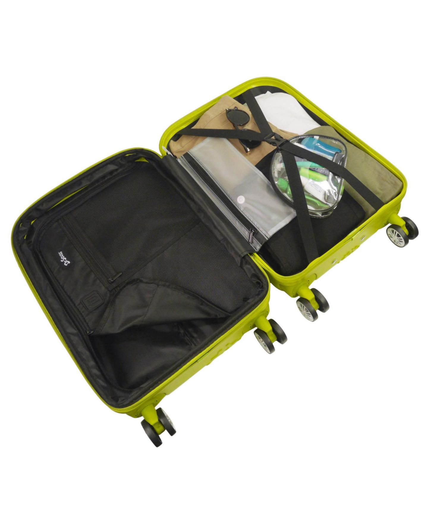 Чемодан FUL Dr. Seuss Grinch Medium Hardside Carry-On Spinner, цвет: Зелёный — фото 3