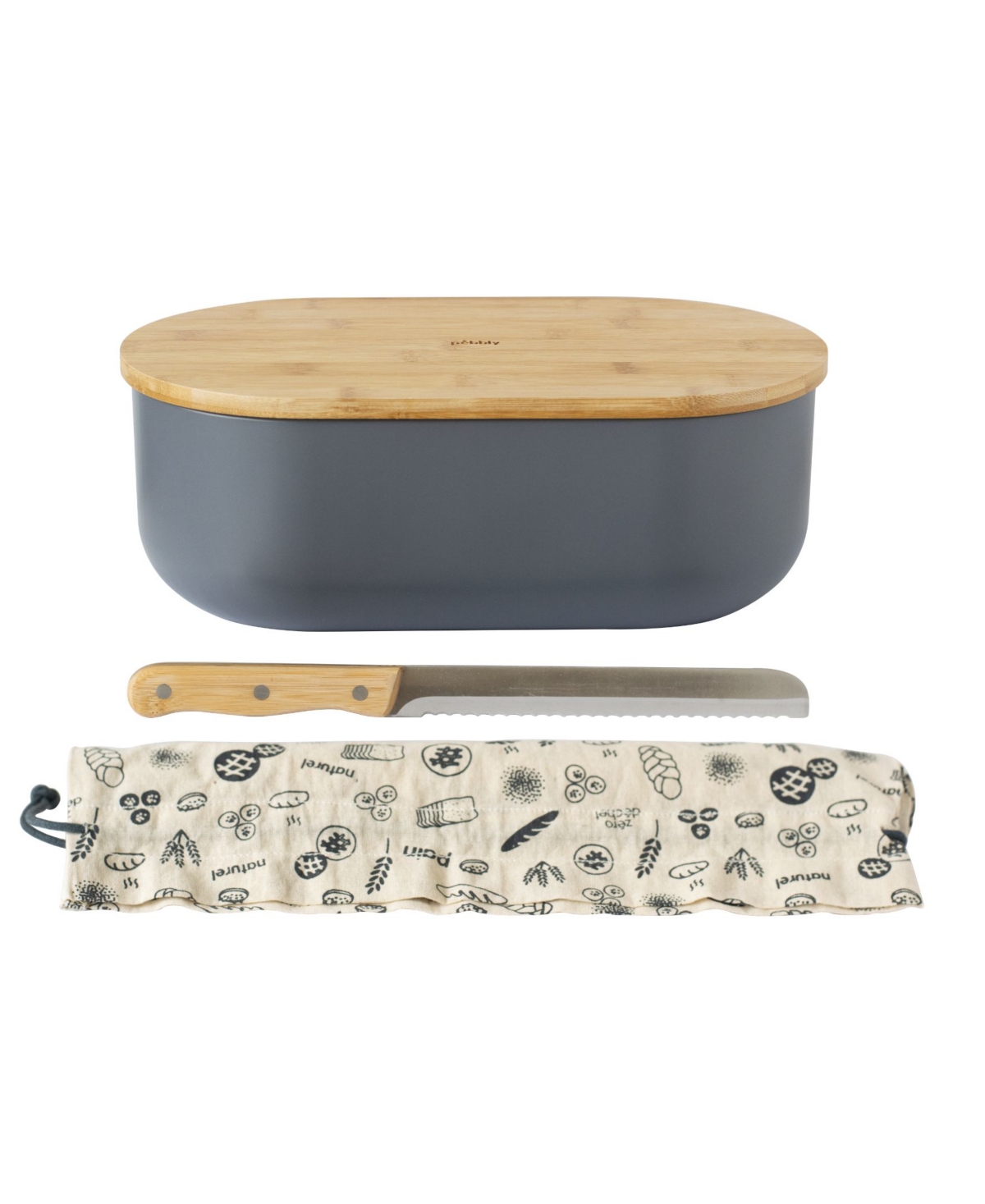 Pebbly Storage 4-Pc. Bread Box