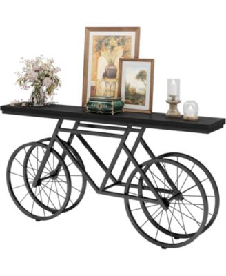 70.9-Inch Extra Long Console Table, Narrow Sofa Table, Modern Industrial Entryway Table Behind Couch Table