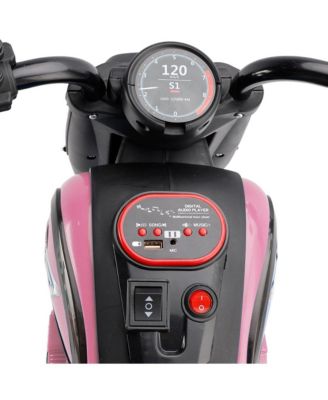 6V 3-Wheel Kids Motorcycle for Ages 1-3, Electric Toy with Light & Music