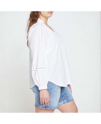 Plus Size Saint-Honore Poplin Blouse
