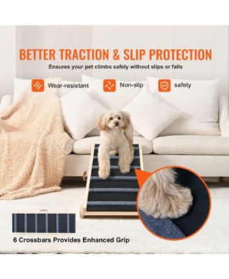 Adjustable Wooden Folding Pet Ramp, 41.3