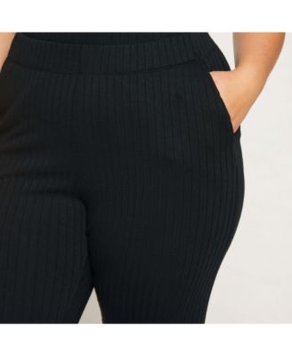 Women's Plus Size Aspen Rib Wide Leg Pant