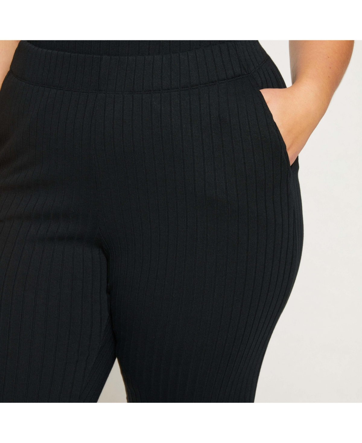 Universal Standard Women's Plus Size Aspen Rib Wide Leg Pant