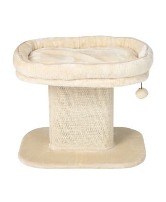 Modern Cat Tree Tower Cat Activity Tower w/ Large Plush Perch