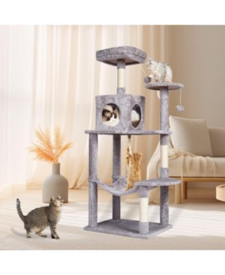 56.2" Multi-Level Cat Tree with Condo