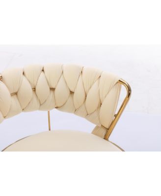 Adjustable Height Bar Stools with Chrome Accents (Set of 2)