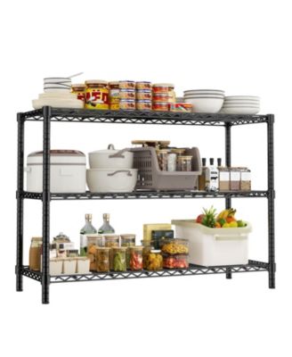 3-Tier 45 in W x 45 in H x 20 in D Adjustable Wire Shelving Unit