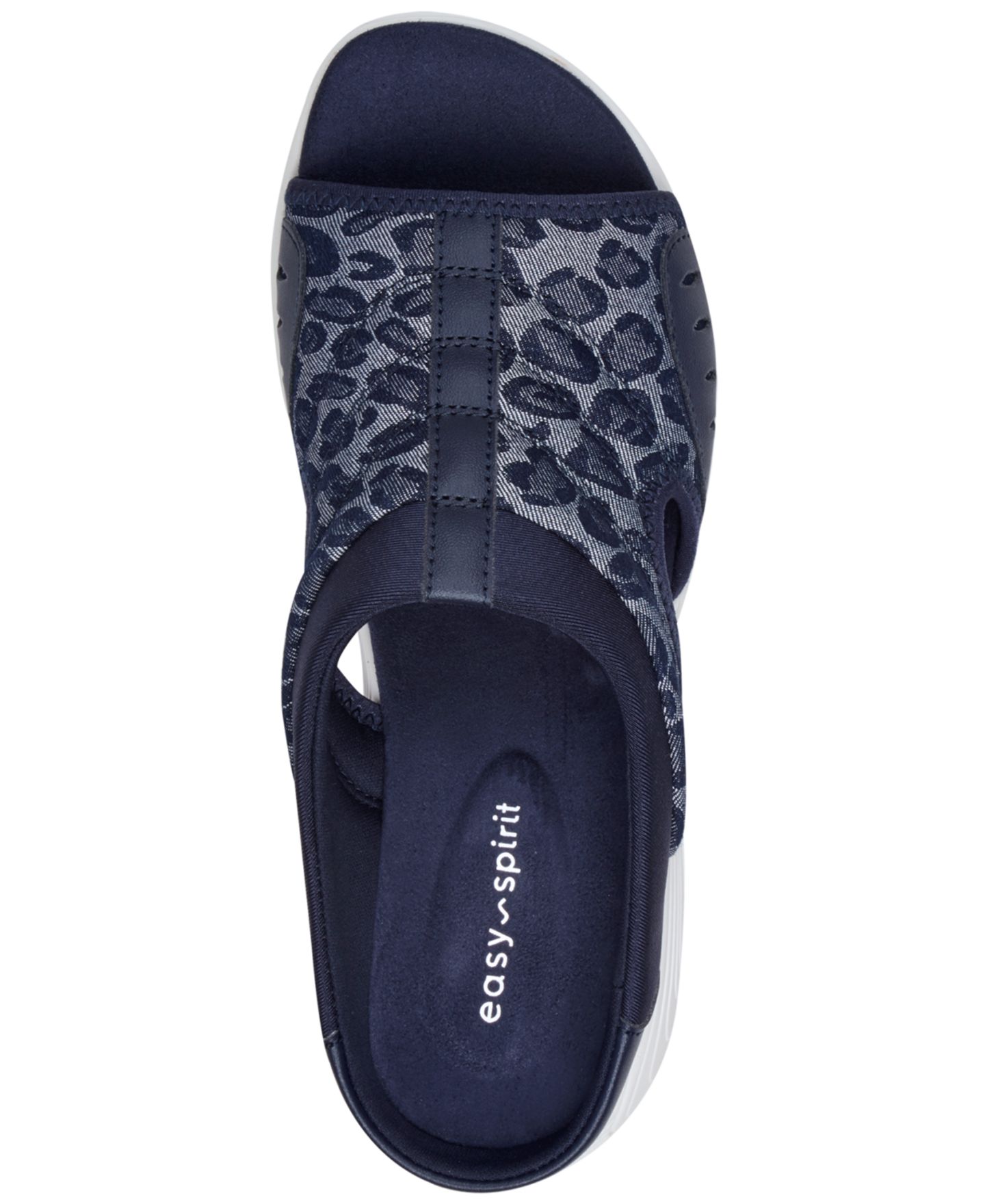 Женские сандалии Easy Spirit Traciee Lightweight Flat Easy-On, цвет: Тёмный синий джинсовый — фото 4