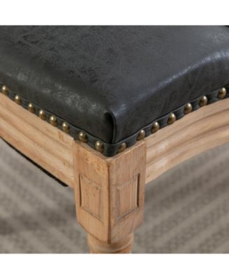 Antique French Style Wood Frame Dining Chairs Set