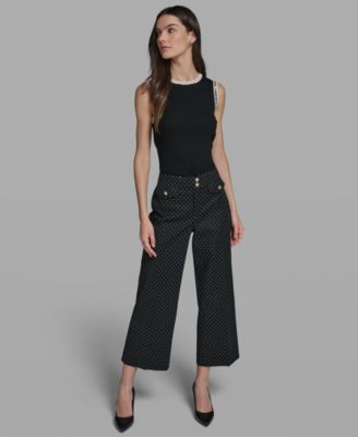 Petite Flap Pocket Ankle Pants