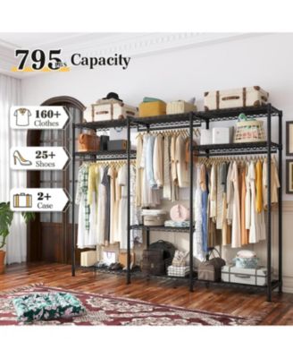 Heavy Duty Portable Adjustable Clothes Rack 795 lbs Load Garment Rack
