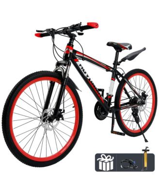 26-Inch 24-Speed Mountain Bike for Adults with Suspension Fork & Dual Disc Brakes, Ready for Adventure