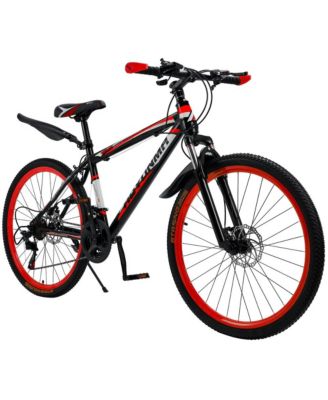 26-Inch 24-Speed Mountain Bike for Adults with Suspension Fork & Dual Disc Brakes, Ready for Adventure