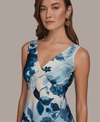 Women's V-Neck Midi Dress