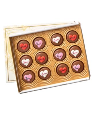 Valentine's Day Milk Chocolate Covered Cookies, 12 Piece