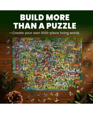 1000 Piece Puzzle for Adults with 223 Hidden Secrets & Audio Story – Blush Lotus Kingdom