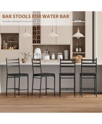 Bar Stools Set of 2, 26 in Height Bar Stools