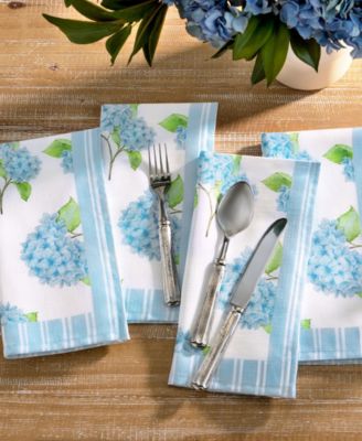Nantucket Hydrangea Garden Napkins, Set of 4