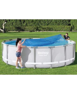 Round Solar Cover for 15' and 16' Above Ground Pools, Blue (Cover Only)