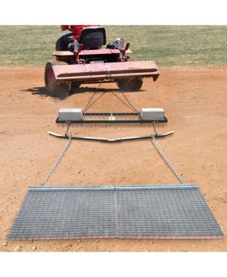 6' Spike Drag with Surface Leveling Bar and Drag Mat for ATV/UTVs