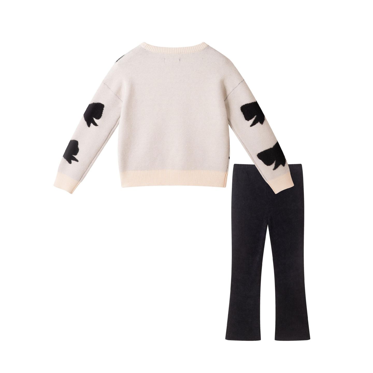 Комплект Andy & Evan Bows Sweater & Legging Set для девочек-малышей, цвет: Кремовый — фото 2