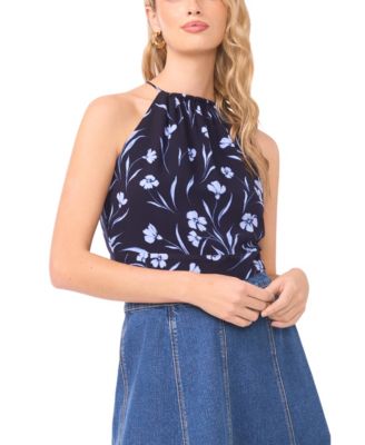 Women's Tie Back Halter Neck Top