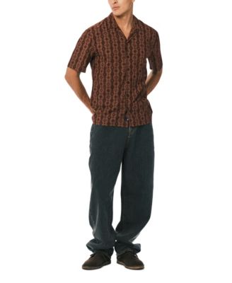 Men's Sandro Printed Short-Sleeve Camp Shirt