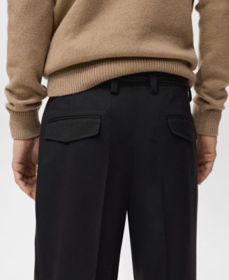 Men's Regular-Fit Pleated Pants