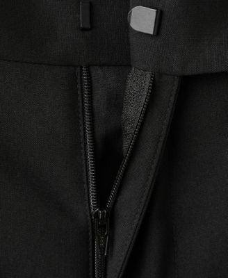 Men's Pleated Straight-Leg Suit Pants