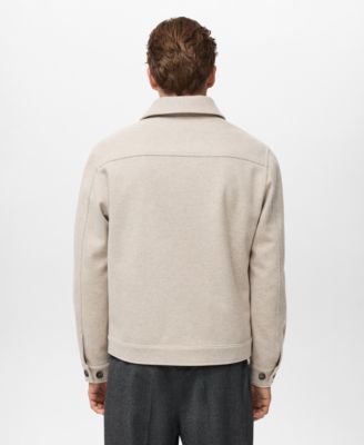 Men's Pockets Flannel Overshirt