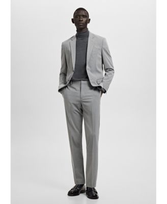 Men's Stretch Fabric Super Slim-Fit Suit Pants