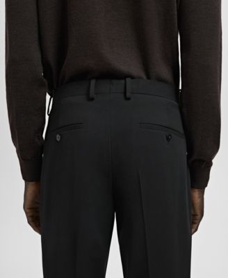 Men's Stretch Fabric Super Slim-Fit Suit Pants