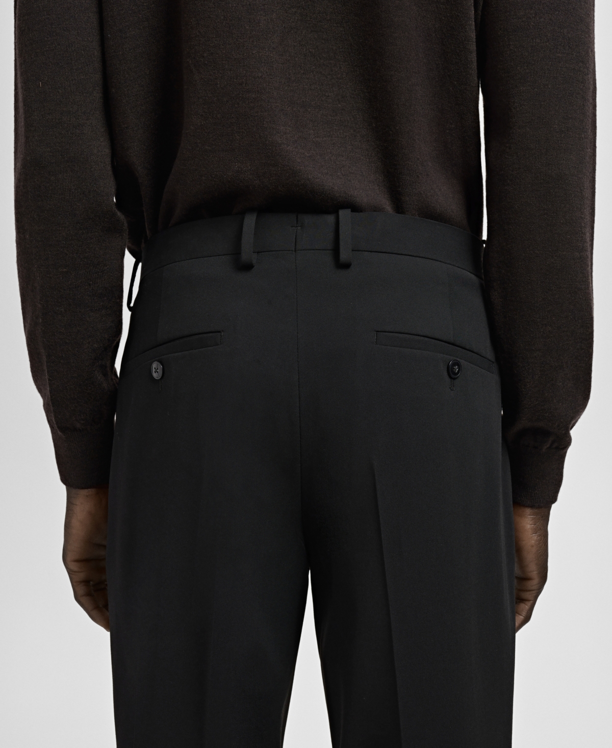 Mango Men's Stretch Fabric Super Slim-Fit Suit Pants