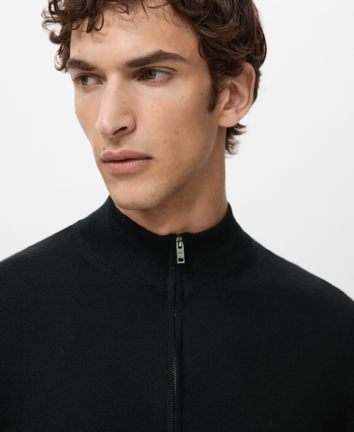 Mango Men's Perkins Neck Wool Sweater