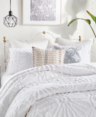 Chenille Medallion 3-Pc. Duvet Cover Set, King