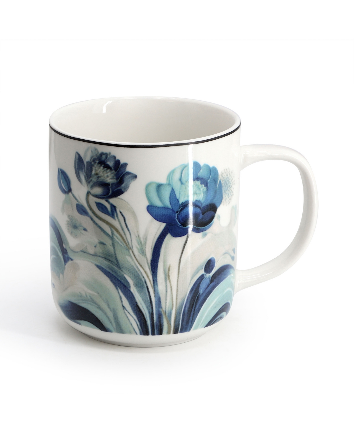 Elama Peony Garden 16-Pc. Dinnerware Set, Service For 4