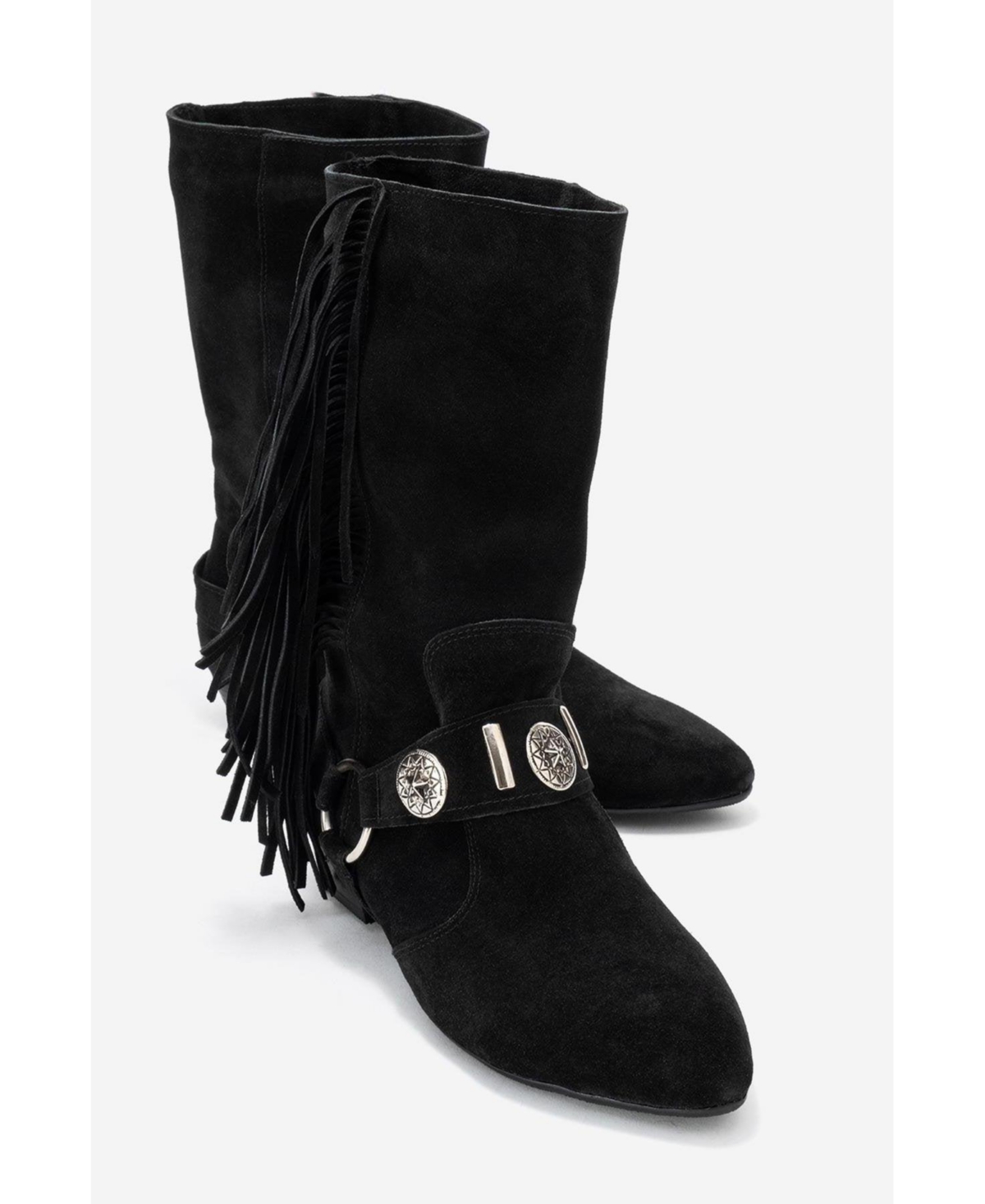 Forever & Always Shoes Women's Selora Leather Buckle Western Boot