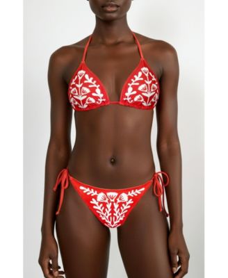Women's Coral Garden Reversible Triangle Bikini Top
