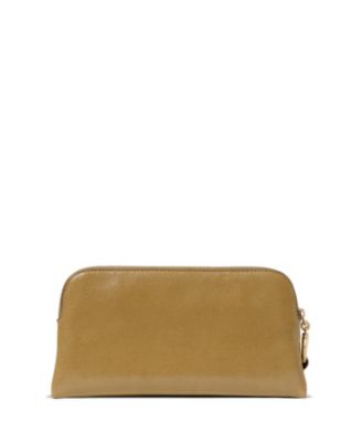 Halo Glazed Leather Wristlet