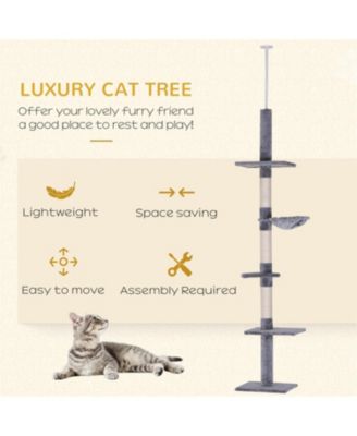  9' Adjustable Height Floor Cat Tree
