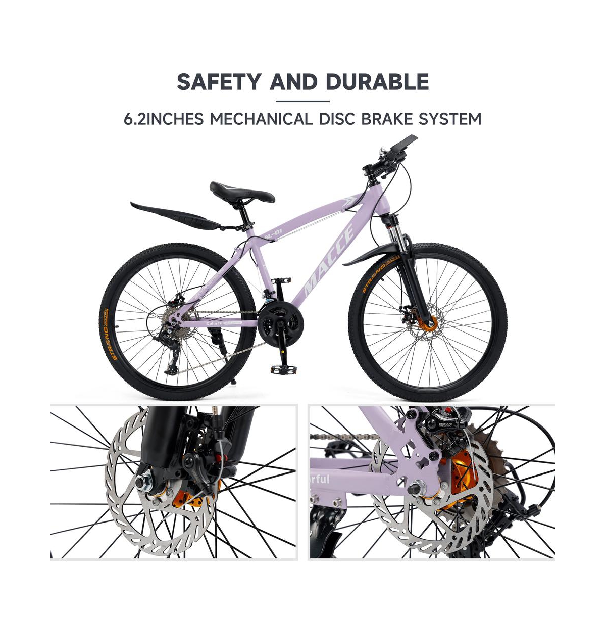 Artudatech 27.5-Inch 27-Speed Mountain Bike with Lock-Out Fork & Dual Disc Brakes for Versatile Riding