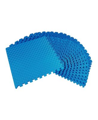 72 Sq Ft Interlocking EVA Foam Exercise Mat Tiles, Blue