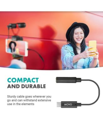 UCMA-2 Female 3.5mm TRRS to USB-C Mic. Adapter