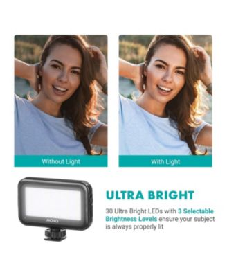 iVlogger Vlogging Kit for iPhone with Light, Mic, Phone Mount, Tripod (Lightning)