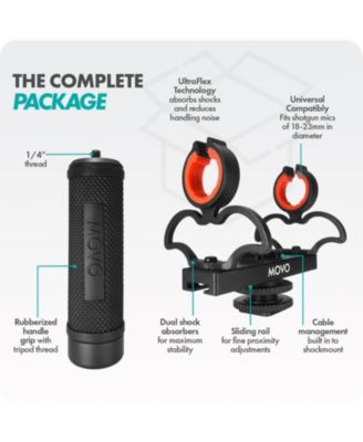 SM6H Ultraflex Premium Shockmount for Shotgun Microphones with Grip Handle